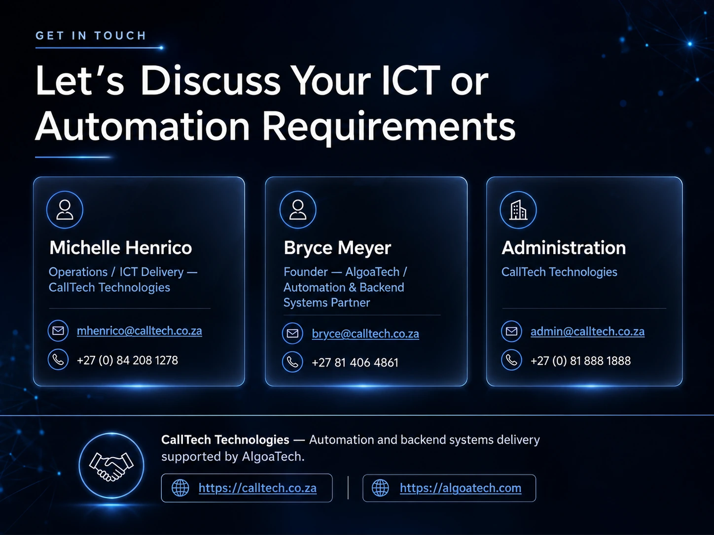 CallTech contact details